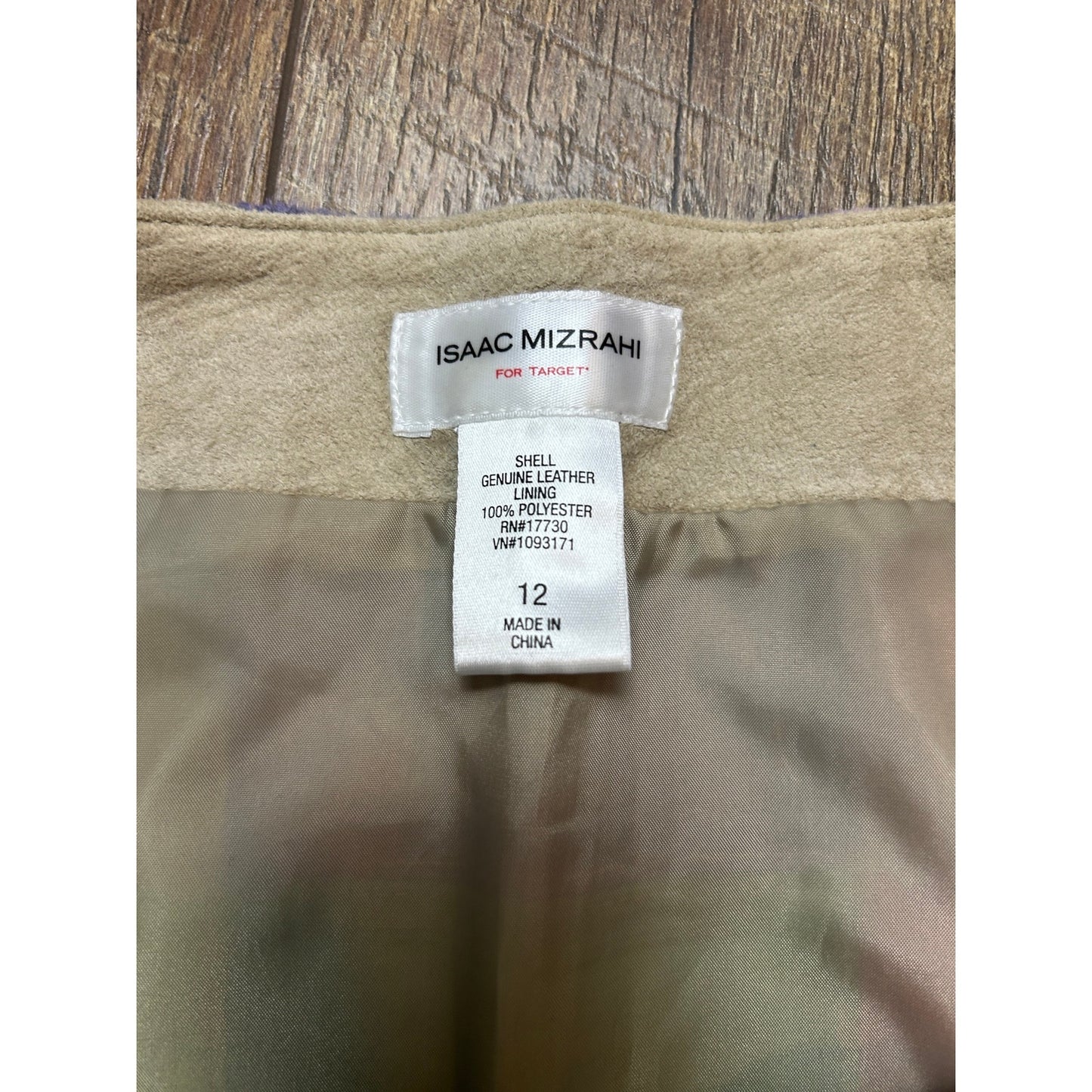 issac mizrahi rainbow patchwork suede knee length skirt size 12