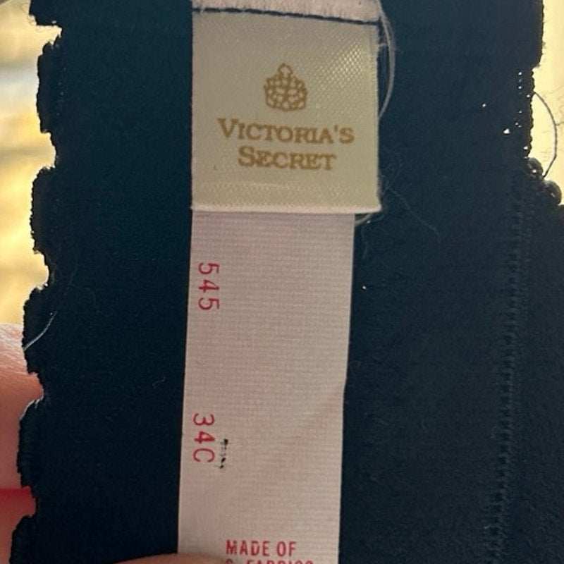 victorias secret gold crown label lace corset size 34c