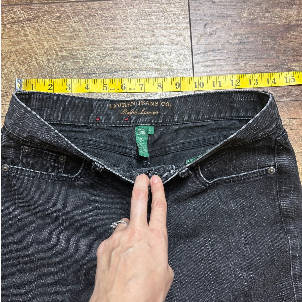Lauren Jeans Co Ralph Lauren Black Modern Slim Jeans Size 2 Y2K