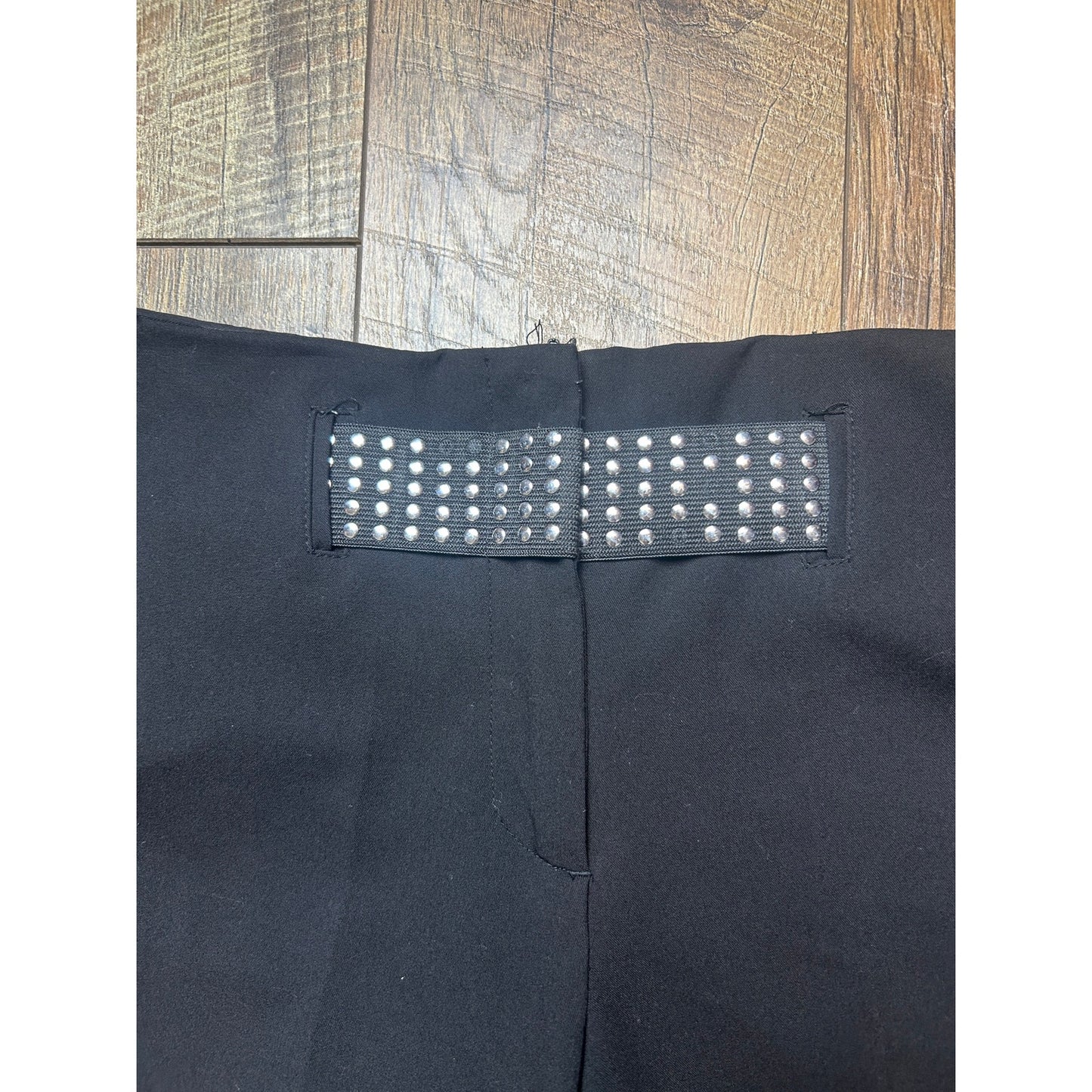 Y2K Western Alt Studded Caprihosen Biker Moto Low Rise Cropped
