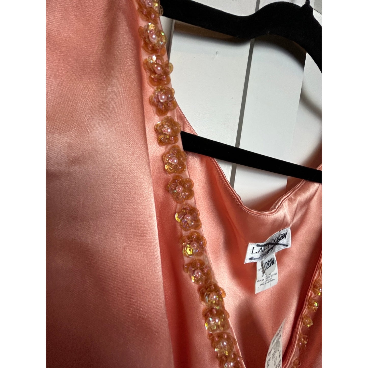 Y2K It Girl Satin Perlen Babydoll Top ✨ Ausgeh-Party-Top NWT Lady Dorby 20W