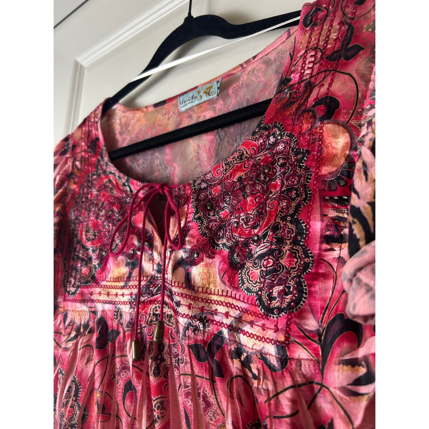 unity romantic grunge peasant babydoll top