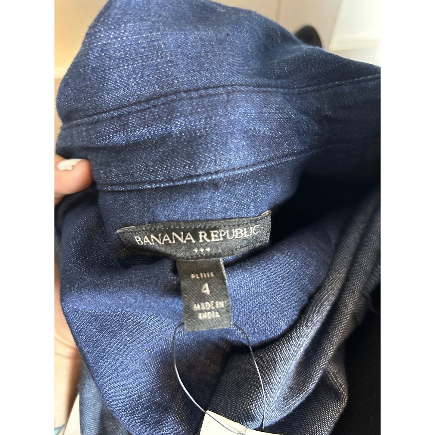 nwt banana republic chambray jumpsuit size 4 petite 170 retail