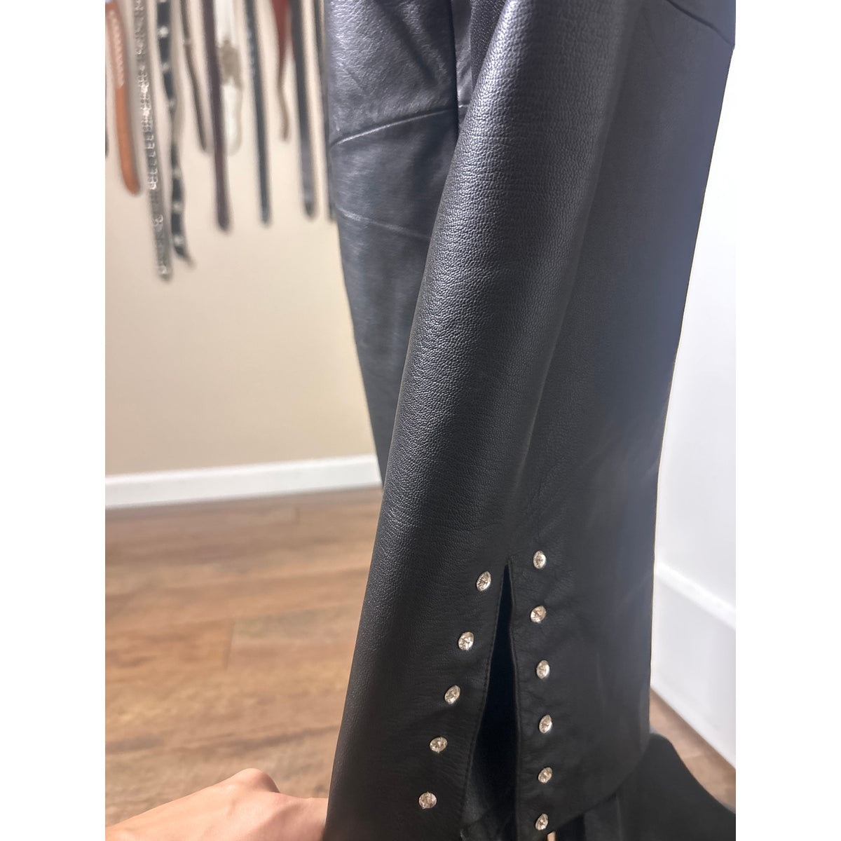 c.l.y.s. 28x25 leather pants