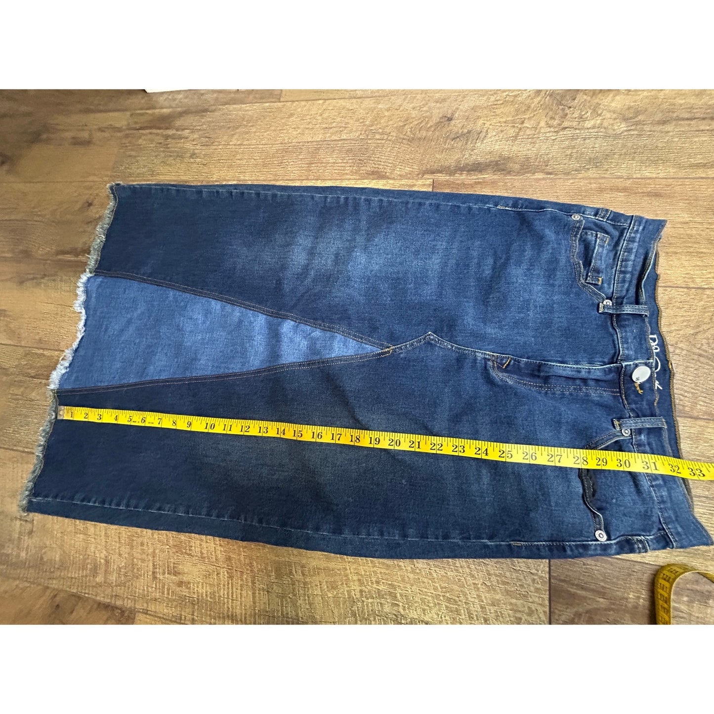 y2k patchwork denim maxi skirt diane gilman 30x32