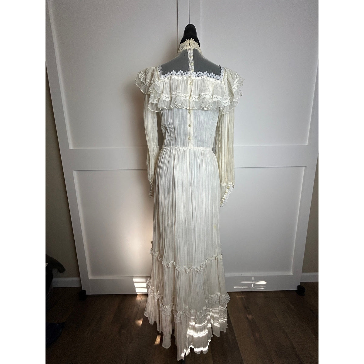 Vintage 1980s Gunne Sax by Jessica McClintock Prairie Wedding Dress – Edwardian