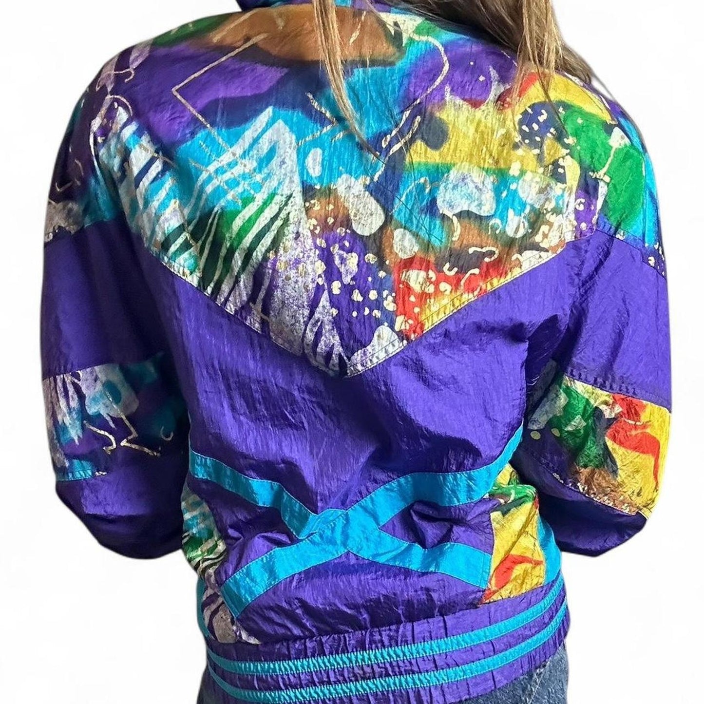 Retro 80s east west windbreaker