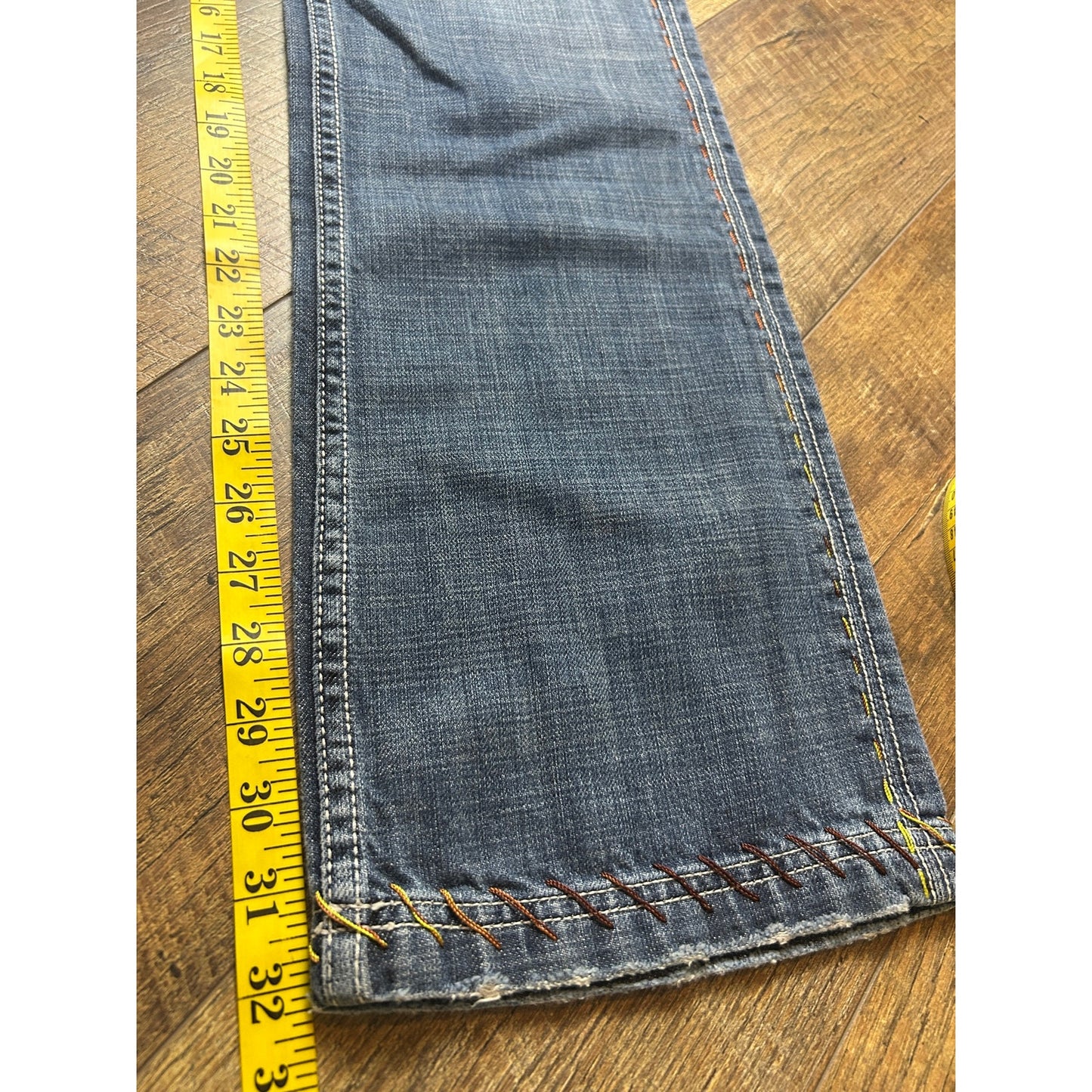 Antik Denim embroidered cow patch western bootcut jeans size 32x32 Y2K rodeo