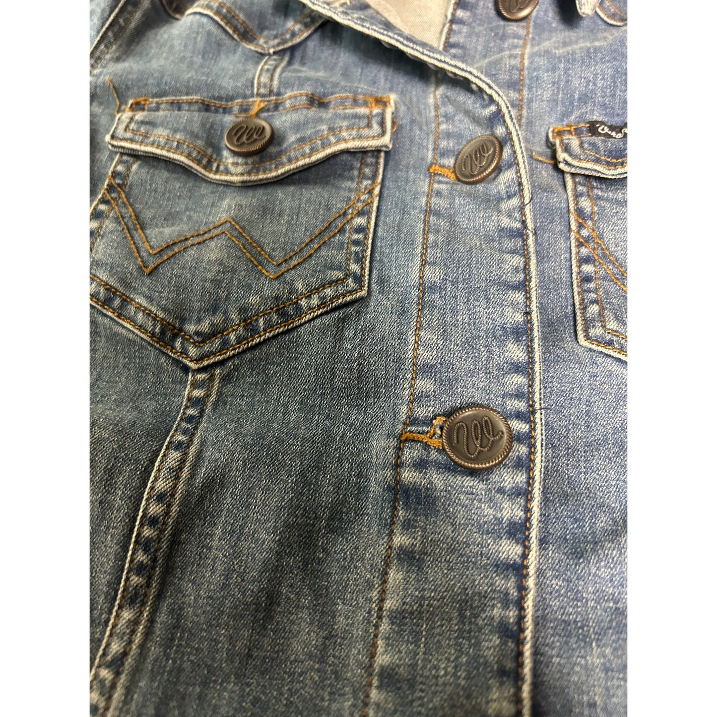 Wrangler Retro Denim Jacket - Size M - Vintage Western Style
