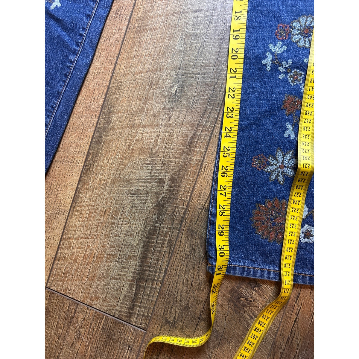 XOXO Jeans Y2K Hand Embellished Floral Denim Brazilian Fairy Jeans