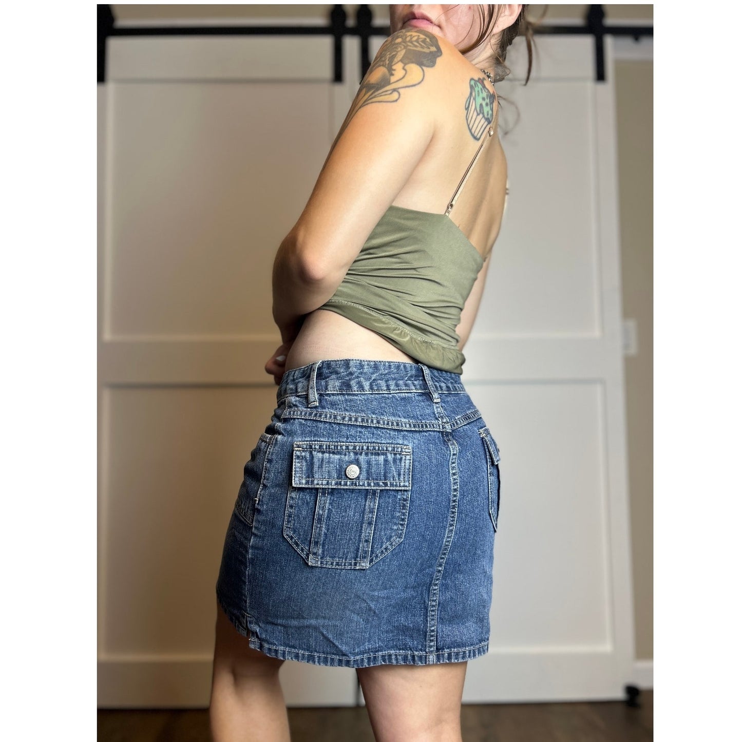 y2k canyon river blues denim mini skirt size s