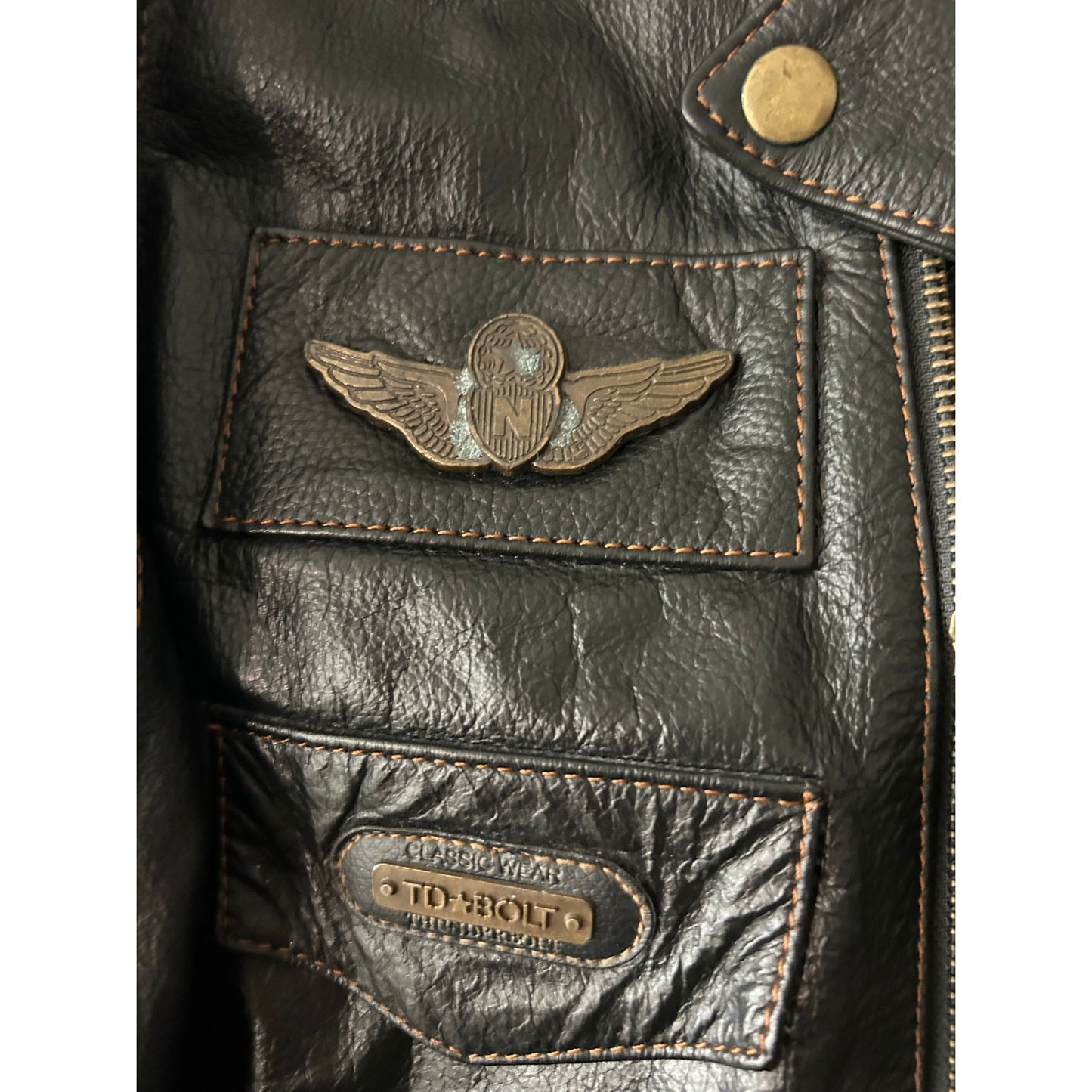 Harley Davidson Motorrad Lederjacke Größe L