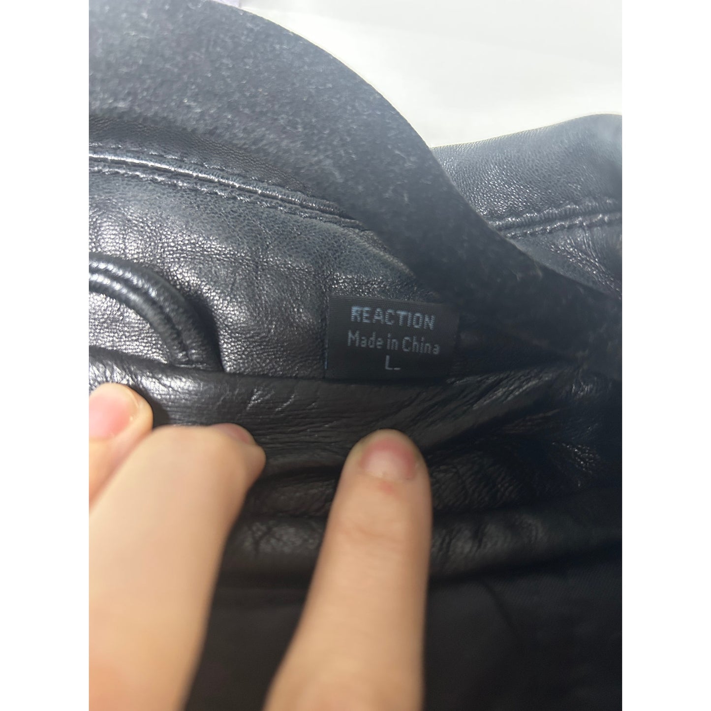 Kenneth Cole buttery soft leather jacket with removable lining size l