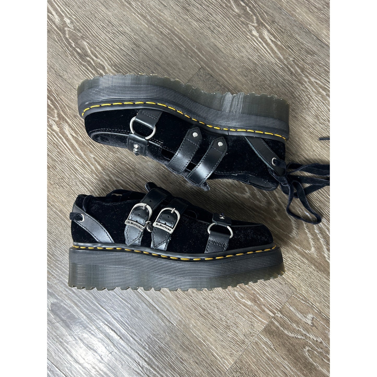 Dr. Martens Wednesday Addams Ramsay Quad Plateforme Mary Jane Goth Euro Grunge T 7