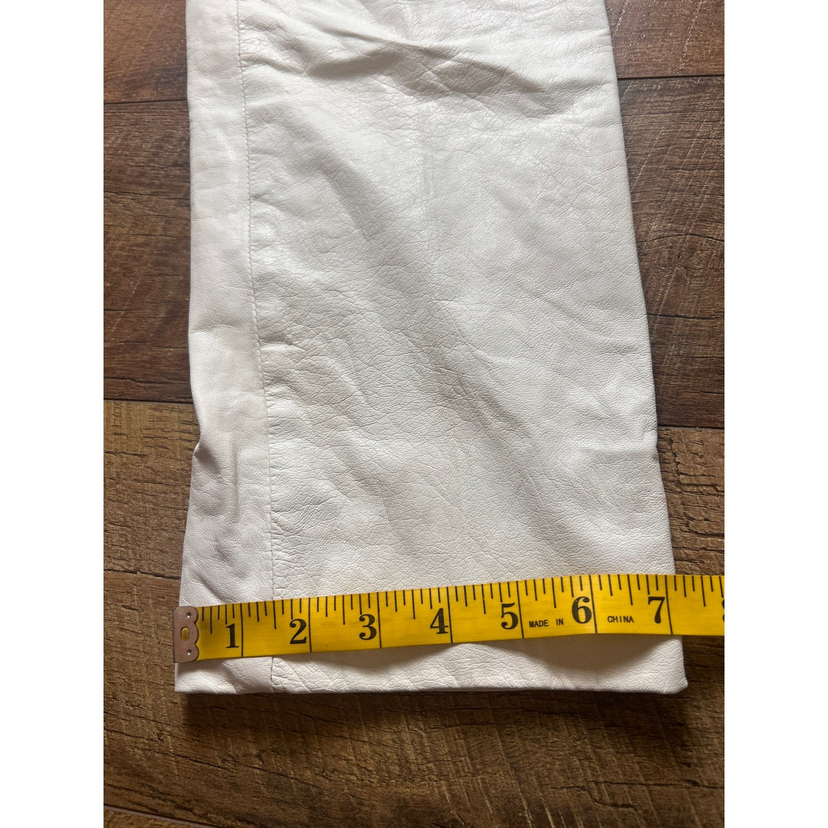 Tannery west white leather pants 27” w 29”L