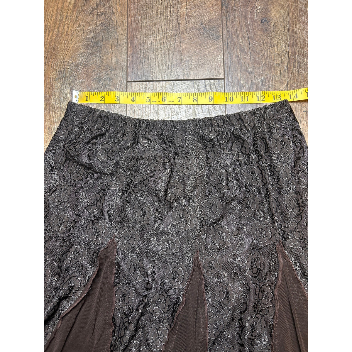 Y2K My Pretty Angel Fairy Skirt Chocolate Brown Whimsygoth Fairy Hem Size M
