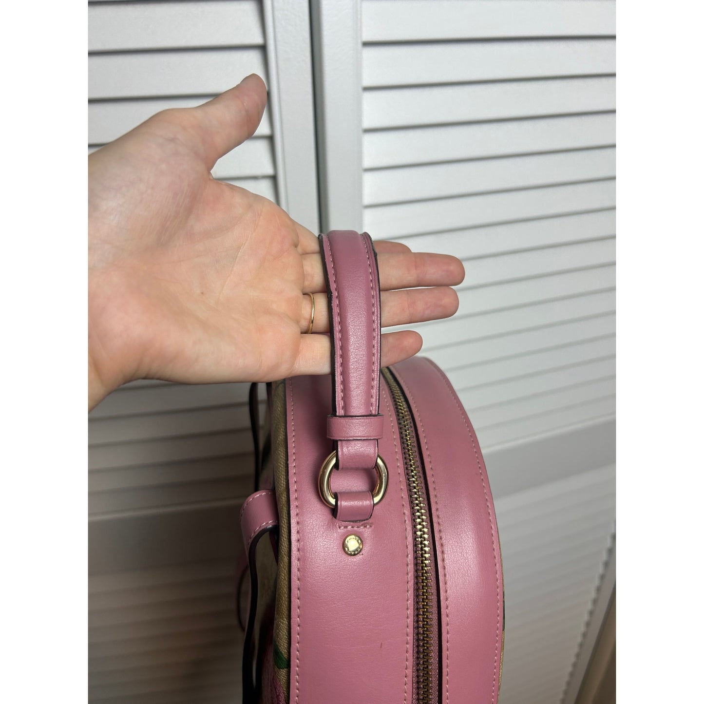 Coach backpack floral pattern