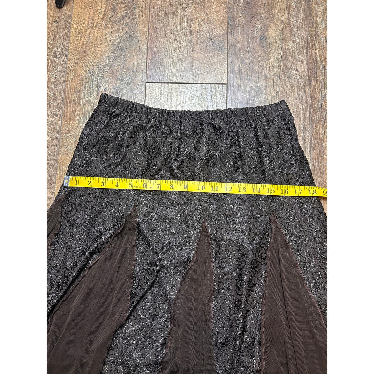 Y2K My Pretty Angel Fairy Skirt Chocolate Brown Whimsygoth Fairy Hem Size M