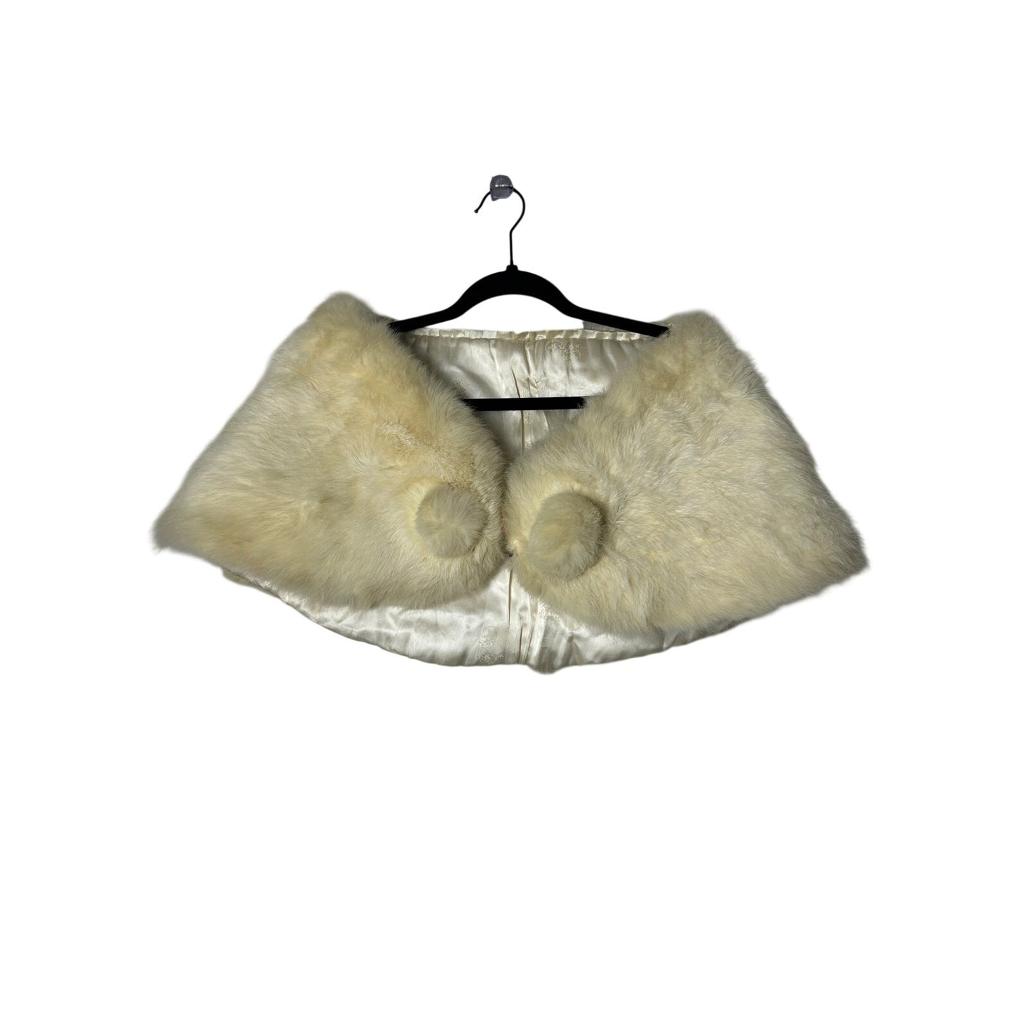 🖤 Vintage Rabbit Fur Stole — Luxe Soft Layering Accessory