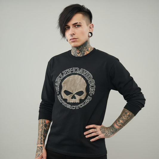 Harley Davidson Skull Tee Alt Model